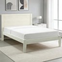 Ver imagem 1 de Cama Queen de Madeira Maciça para Colchão 158x198 Mazzaro F06 Branco - Lyam Decor