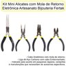 Jogo 4 Mini Alicates Eletrônica Bijuterias Artesanato Fertak - 3
