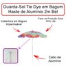 Guarda-Sol Tie Dye em Bagum e Haste de Alumínio 2 Metros Bel - 5