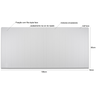 Cabeceira Ripada King Barra Painel Modular em MDF 198x90cm:Branco - 4