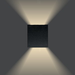 Arandela Led Mini Draco Regulável 2w 3000k Branco Quente Bivolt Preto