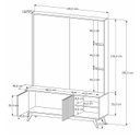 Ver imagem 6 de Home Estante Acai 1.4 Off White - Moveis Jb