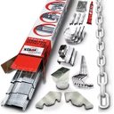 Ver imagem 1 de Kit Calha Beiral Telhado 6 Metros Calha Forte + 6M Corrente Branco