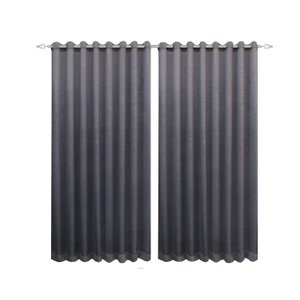 Cortina Voil Luxo Trabalhado Cross Cinza 4.00x2,60 sem Forro