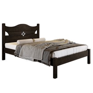 Cama Casal Julia Alto Padrão Nogal