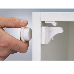 Kit 3 Fecho Magnético Safe Fix Invisivel 1 Puxador para Portas Hafele 253.50.020 235.50.020 - 6