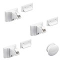 Ver imagem 2 de Kit 3 Fecho Magnético Safe Fix Invisivel 1 Puxador para Portas Hafele 253.50.020 235.50.020