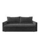 Ver imagem 6 de Sofá-Cama Coimbra 4 Lugares Reclinável 200cm Suede Preto Cialar Móveis
