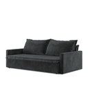 Ver imagem 4 de Sofá-Cama Coimbra 4 Lugares Reclinável 200cm Suede Preto Cialar Móveis