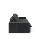 Ver imagem 5 de Sofá-Cama Coimbra 4 Lugares Reclinável 200cm Suede Preto Cialar Móveis