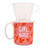 CANECA CILINDRICA COM COADOR LOVE CANECAS GIRL BOSS - 1