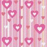Papel De Parede Coração, Delicado, Lavável Vinil 310x58cm - 3
