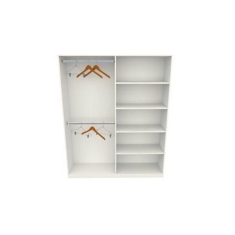 Armário Cabideiro Arara Duplo M2 100% Mdf 50cm Prof