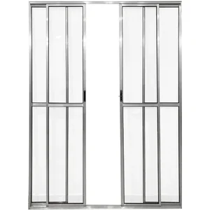 Porta Sacada 4 Folhas com Trinco 2,10 X 1,50 Cor Brilhante Linha Econ