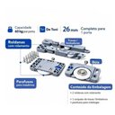 Ver imagem 4 de Kit Roldana Porta de Correr Sobreposto Dt 77 Guia Versátil D