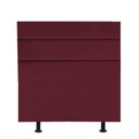 Ver imagem 1 de Cabeceira Estofada Argentina 100cm Solteiro para Cama Colchão Box Quarto Suede Bordô - Aurora Line