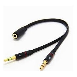 Cabo Adaptador P3 p2 Combo Verde Zjt-3.5b - 1