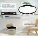 Ver imagem 5 de Lixeira Inox Automatica Sensor Inteligente 12 Litros Branca Grande Cozinha Banheiro Cesto Lixo