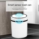 Ver imagem 4 de Lixeira Inox Automatica Sensor Inteligente 12 Litros Branca Grande Cozinha Banheiro Cesto Lixo