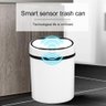 Lixeira Inox Automatica Sensor Inteligente 12 Litros Branca Grande Cozinha Banheiro Cesto Lixo - 4