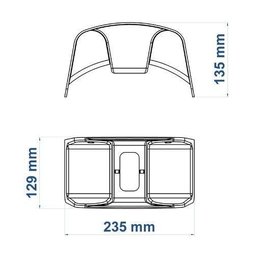 Suporte Fixo Enrolar Mangueira Jardim Tramontina 78591000 - 2