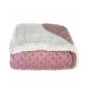 Ver imagem 1 de Cobertor Bebê com Sherpa Dots Rosa - LOJA DO NENÊ