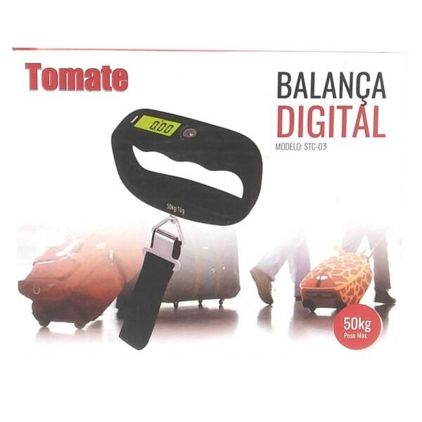 Balança Digital Para Bagagem Portátil 50 Kg Tomate Stc- 03 - 3