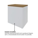 Ver imagem 7 de Mesa Escritorio 120 cm e Balcao 2 Portas 70 cm Olmo Branco Artany