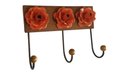 Ver imagem 1 de Cabide de Parede para Quarto de Casal Pendurador de Roupa e Gancho de Ferro Libertas Rosas Artesanat