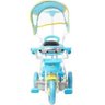 Triciclo Infantil de Passeio 3 Rodas com Empurrador Azul - Azul - 4