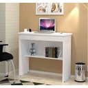 Ver imagem 2 de Escrivaninha Vitória 1 Gaveta e 1 Prateleira Branco
