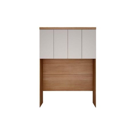 Módulo de Quarto Rizon Armário Ponte Aéreo Casal-queen 167cm -linea C- 4 Portas Cumaru-fendi 25