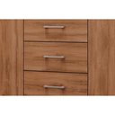 Ver imagem 7 de Guarda Roupa Solteiro 4 Portas e 3 Gavetas C/ Espelho Roma 1181 C/ Pés Freijo/off White - Carraro
