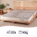 Ver imagem 2 de Colchão Solteiro Ortopédico de Espuma D28 a Vácuo 88x188cm Bf Colchões
