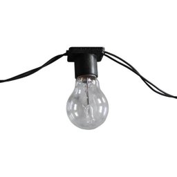 Varal de Luz 10m - 20 Soquetes E27 Cordão Cor Preto - 3