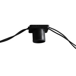 Varal de Luz 10m - 20 Soquetes E27 Cordão Cor Preto - 2