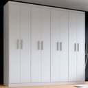 Ver imagem 1 de Guarda-roupa Casal Ele e Ela 8 Portas 8 Prateleiras Malbec - Panorama Móveis