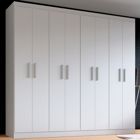 Guarda-roupa Casal Ele e Ela 8 Portas 8 Prateleiras Malbec - Panorama Móveis