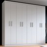 Guarda-roupa Casal Ele e Ela 8 Portas 8 Prateleiras Malbec - Panorama Móveis - 1