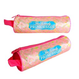 Conjunto Mochila Escolar Infantil Princesas de Rodinhas Pink - 9