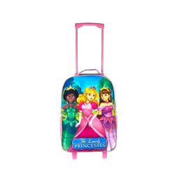 Conjunto Mochila Escolar Infantil Princesas de Rodinhas Pink - 5