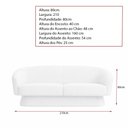 Ver imagem 4 de Sofá Solis 3 Lugares 210cm Bouclé Cinza - Sallar Home