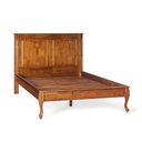 Ver imagem 1 de Cama Casal 140cm em Madeira Maciça Hannover 60834 Linz Móveis - Imbuia Glazer