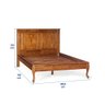 Cama Casal 140cm em Madeira Maciça Hannover 60834 Linz Móveis - Imbuia Glazer - 4