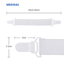 Ver imagem 2 de Kit 4 Prendedores de Elástico Esticador Presilha Lençol Cama