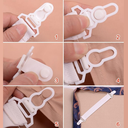 Ver imagem 3 de Kit 4 Prendedores de Elástico Esticador Presilha Lençol Cama
