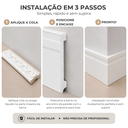 Ver imagem 4 de Kit 6 Rodapé Poliestireno 10cm x 2m Acabamento Moderno