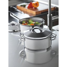 Jogo de Panelas Tramontina Solar em Aço Inox com Fundo Triplo e Tampas de Inox 6 Peças Tramontina - 3