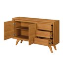 Ver imagem 5 de Buffet Piazza 2 Portas Pés Madeira Maciça - Mavaular