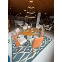 Ver imagem 2 de Conjunto Jantar 08 Cadeiras Maciça 2x1 Iza - Arbo Design Off White Linho Palha